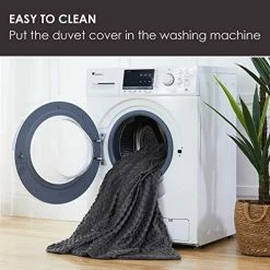 Cymula Weighted Blanket With Removable Cover For Adults 20 Lbs 60"x 80" Queen Size, Cooling Grey Weighted Blankets With Premium Glass Beads, Toddler Weighted Blanket With Duvet Cover -Electric Blankets Sales Store 51oEQ3UOjqL