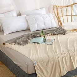 RADIABLOCK Adult EMF Protective Blanket, Organic, Anti-Radiation, Light Grey, 60''x78'' Twin Size - Thin, Gray -Electric Blankets Sales Store 51ocG2ri2TL. AC