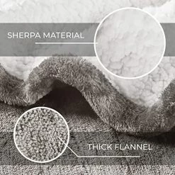 MP2 Plush Sherpa Throw Electric Blanket For Lap W/ 3 Heating Levels & 2 Hours Auto Shut Off, UL Certified EMF Radiation Safe, Machine Washable, 50"x60", Frost Grey 19 MP2 Plush Sherpa Throw Electric Blanket For Lap W/ 3 Heating Levels & 2 Hours Auto Shut Off, UL Certified EMF Radiation Safe, Machine Washable, 50"x60", Frost Grey -Electric Blankets Sales Store 51p1hUCfVsL