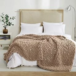 Convetu Chunky Knit Blanket Chenille Handwoven, Chunky Washable Knitting Blanket Chunky Knit Blanket Throw, Chunky Knitted Blanket Chunky Throw Blanket Chunky Blanket Kit (Grey, 40"x40") -Electric Blankets Sales Store 51rImDRkML. AC