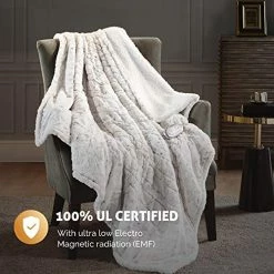 Hyde Lane Sherpa Electric Throw Blanket | Premium Snow Leopard 60x70 Oversized Plush Heating Blanket | Extra Cozy & Soft | 3 Heat Settings | Auto-Shutoff | Machine Washable -Electric Blankets Sales Store 51rVkjPRWVL