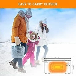 IZEEPE Electric Blanket Heated Throw, Cordless Heating Pad With 3 Heating Levels, Portable USB Heated Blanket For Travel, 53"x23" Cozy Flannel Fast Heating, Home, Car & RV Uses, Machine Washable, Grey 12 IZEEPE Electric Blanket Heated Throw, Cordless Heating Pad With 3 Heating Levels, Portable USB Heated Blanket For Travel, 53"x23" Cozy Flannel Fast Heating, Home, Car & RV Uses, Machine Washable, Grey -Electric Blankets Sales Store 51rWk8uGzuL