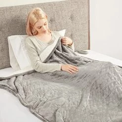 MP2 Plush Sherpa Throw Electric Blanket For Lap W/ 3 Heating Levels & 2 Hours Auto Shut Off, UL Certified EMF Radiation Safe, Machine Washable, 50"x60", Frost Grey 20 MP2 Plush Sherpa Throw Electric Blanket For Lap W/ 3 Heating Levels & 2 Hours Auto Shut Off, UL Certified EMF Radiation Safe, Machine Washable, 50"x60", Frost Grey -Electric Blankets Sales Store 51s03b7zL1L