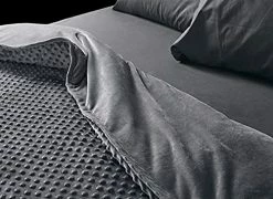 OPPEIN Weighted Duvet Blanket Cover For Adults Hot&Cold Even For Sleeping Cosy More Comfortable Zipper Minky Microfiber Covers Grey (60"x 80"Duvet Cover Only) 10 OPPEIN Weighted Duvet Blanket Cover For Adults Hot&Cold Even For Sleeping Cosy More Comfortable Zipper Minky Microfiber Covers Grey (60"x 80"Duvet Cover Only) -Electric Blankets Sales Store 51s2i8f7PfL