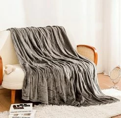 Coomiss Twin Size Heated Blanket Electric Throw 62" X 84" Oversize Flannel Fast Heating Blanket ETL Certification With 4 Heating Levels & 10 Hours Auto Off Machine Washable Grey -Electric Blankets Sales Store 51scIOCl5BL. AC