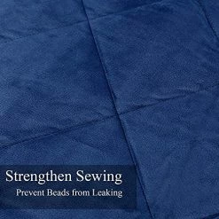 Manlinar Large(80"x87") Fleece King Weighted Blanket 20 Lbs, Warm Soft/Plush/Minky/Fuzzy/Fluffy/Weighted Blanket,King Size Weighted Blanket Adult For Queen/King Bed,Thick Weighted Throw Blanket,Grey Navy Blue -Electric Blankets Sales Store 51scwXk1dpL