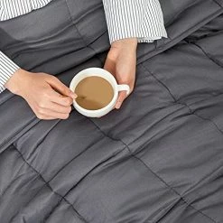 WARMAPE Full Weighted Heating Pad For Back Pain & Cramps Relief Grey