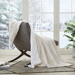 Serta Reversible Fleece To Sherpa Electric Blanket Fast Heating Soft Cover, Safety Auto Shut Off Timer, Low EMF, Multi Heat Setting, ETL Certified, Machine Washable, Stone Brown King (90 In X 100 In) 30 Serta Reversible Fleece To Sherpa Electric Blanket Fast Heating Soft Cover, Safety Auto Shut Off Timer, Low EMF, Multi Heat Setting, ETL Certified, Machine Washable, Stone Brown King (90 In X 100 In) -Electric Blankets Sales Store 51uHHgsCnPL. AC