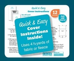 Fairfield Poly-Fil Weighted Blanket Insert 42in X 72in 12lb Bead Filler, White -Electric Blankets Sales Store 51uJCSuoheL