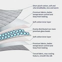 Sualvida Reversible Weighted Blanket King Size (25lbs , 88''x104''), Warm Short Plush And Cool Tencel Fabric Double-Sided Weighted Blanket California King Size For All Season Use -Electric Blankets Sales Store 51ubzDbjGXL