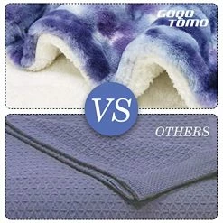 GOQO TOMO GOQOTOMO Electric Heated Blanket 50" X 60" Throw Wrap With 12 Heating Levels For Home Office Use Gradient Purple-Z5060 -Electric Blankets Sales Store 51vrkV91F1L