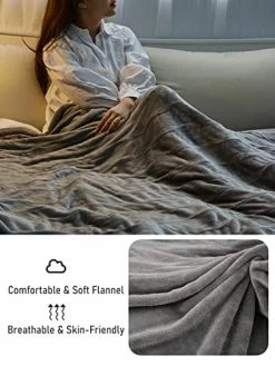 NB Electric Heated Blanket Twin 62" X 84" Large Heating Throw Blanket With 4 Heating Levels & Timer 10 Hours Auto Off, Machine Washable, Warm Comfort Blanket For Home Office Bed Sofa -Electric Blankets Sales Store 51vrppzJCOL
