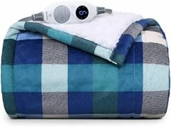 Westinghouse Electric Blanket Heated Blanket, Plaid Sherpa Heating Blanket, 10 Heating Levels & 1 To 12 Hours Heating Time Settings, Green Plaid, 62"x84" Twin Size 14 Westinghouse Electric Blanket Heated Blanket, Plaid Sherpa Heating Blanket, 10 Heating Levels & 1 To 12 Hours Heating Time Settings, Green Plaid, 62"x84" Twin Size -Electric Blankets Sales Store 51wR8hMKELL. AC