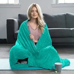 Roore Weighted Blanket (Red, 15 Lb 48"x72") Weighted Blanket With Plush Minky Removable Cover I Weighted With Premium Glass Beads I Adults From 125 To 175 Lb -Electric Blankets Sales Store 51wZXIhu2tL. AC