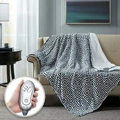 Hyde Lane Sherpa Electric Throw Blanket | Premium Snow Leopard 60x70 Oversized Plush Heating Blanket | Extra Cozy & Soft | 3 Heat Settings | Auto-Shutoff | Machine Washable -Electric Blankets Sales Store 51xPTmatwqL. AC