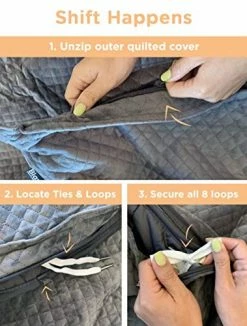 BlanQuil Quilted Weighted Blanket W/ Removable Cover (Taupe 20lb) 11 BlanQuil Quilted Weighted Blanket W/ Removable Cover (Taupe 20lb) -Electric Blankets Sales Store 51xXLi5dwPL 1