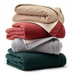 Eddie Bauer | Signature Reversible Fleece/Sherpa Electric Heated Blanket With Safe & Warm Low-Voltage Technology, Twin, Redwood -Electric Blankets Sales Store 51xiSJ4sivL