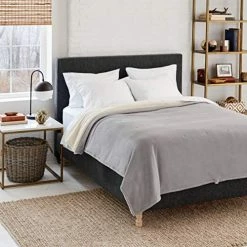 Eddie Bauer | Signature Reversible Fleece/Sherpa Electric Heated Blanket With Safe & Warm Low-Voltage Technology, Twin, Redwood -Electric Blankets Sales Store 51y1HDSkKL. AC 2