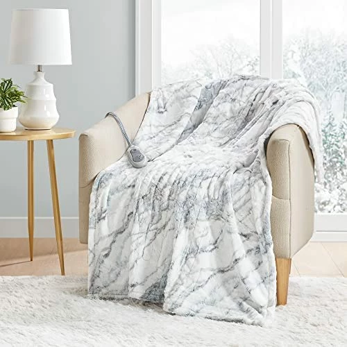 MP2 Plush Sherpa Throw Electric Blanket For Lap W/ 3 Heating Levels & 2 Hours Auto Shut Off, UL Certified EMF Radiation Safe, Machine Washable, 50"x60", Frost Grey 15 MP2 Plush Sherpa Throw Electric Blanket For Lap W/ 3 Heating Levels & 2 Hours Auto Shut Off, UL Certified EMF Radiation Safe, Machine Washable, 50"x60", Frost Grey - Image 13