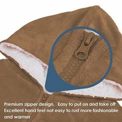 JOYWOO Wearable Blanket, Oversized Sherpa Sweatshirt Blanket For Women And Men With Zipper And Big Pockets, One Size Fits All Blue -Electric Blankets Sales Store 51yAdT43y1L