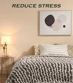 MLMGUO Chunky Velvet Knitted Weighted Blanket, Hand Made Chunky Knit Weighted Throw For Sleep, Stress Or Home Décor,Handmade Weighted Blankets For Sofa, Bed, Couch(Light Grey, 50''x60'' 10 Lbs) 12 MLMGUO Chunky Velvet Knitted Weighted Blanket, Hand Made Chunky Knit Weighted Throw For Sleep, Stress Or Home Décor,Handmade Weighted Blankets For Sofa, Bed, Couch(Light Grey, 50''x60'' 10 Lbs) -Electric Blankets Sales Store 51zpaO6I5jL