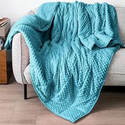 Mr. Sandman Mr.Sandman Weighted Blanket Minky To Sherpa Reversible Queen Size( 60"x80") 15lbs, Soft Fuzzy Heavy Bed Blankets For 130-180lbs Adults - Grey -Electric Blankets Sales Store 612LK5FQQEL. AC