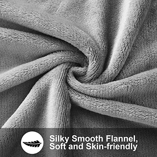 YANYEA Electric Heated Blanket Twin Size 62”x84” Flannel Ultra Soft Machine Washable 10 Hours Auto Off With 4 Heating Levels ETL & FCC Certified - Gray 4 YANYEA Electric Heated Blanket Twin Size 62”x84” Flannel Ultra Soft Machine Washable 10 Hours Auto Off With 4 Heating Levels ETL & FCC Certified - Gray - Image 2