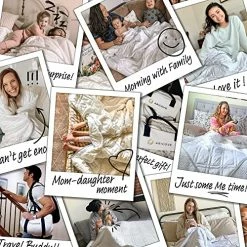 Aricove Cooling Weighted Blanket, 15 Lbs, 48”x72” Twin, Certified Premium Soft White Bamboo Viscose With Suprefine Glass Beads, Machine Washable -Electric Blankets Sales Store 61FdvMjULWL