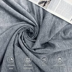 Generic Duvet Cover For Weighted Blanket, Heavy Blanket Removable Cover With Breathable Washed Cotton, Microfiber Duvet Cover & Side Zipper With 4 Corner Ties (60"x80") 11 Generic Duvet Cover For Weighted Blanket, Heavy Blanket Removable Cover With Breathable Washed Cotton, Microfiber Duvet Cover & Side Zipper With 4 Corner Ties (60"x80") -Electric Blankets Sales Store 61tOI9Cl7QL