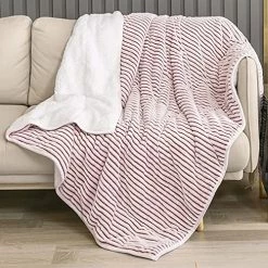 Topblan Weighted Blanket - Soft Sherpa Weighted Blanket 15 Pounds For Men & Women, Super Warm Heavy Fleece Weighted Blanket 48" X 72" , Grey 29 Topblan Weighted Blanket - Soft Sherpa Weighted Blanket 15 Pounds For Men & Women, Super Warm Heavy Fleece Weighted Blanket 48" X 72" , Grey -Electric Blankets Sales Store 61vyNgX61qL. AC