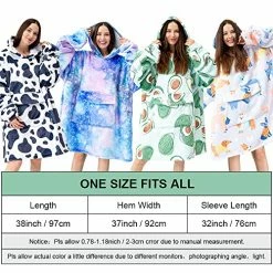 Mewkou Glow In The Dark Wearable Blanket Hoodie For Adult Women Men,Oversized Sherpa Sweatshirt Wearable Blanket With Giant Pocket,Super Warm Soft Flannel Hooded Blanket,Luminous Moon And Stars -Electric Blankets Sales Store 61yvmjx3w7L