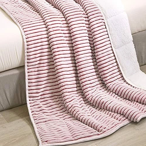 Topblan Weighted Blanket - Soft Sherpa Weighted Blanket 15 Pounds For Men & Women, Super Warm Heavy Fleece Weighted Blanket 48" X 72" , Grey 14 Topblan Weighted Blanket - Soft Sherpa Weighted Blanket 15 Pounds For Men & Women, Super Warm Heavy Fleece Weighted Blanket 48" X 72" , Grey - Image 12