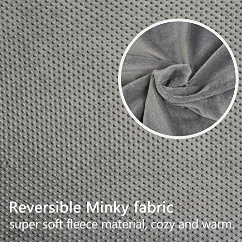YEMYHOM Removable Duvet Covers For Weighted Blankets Inner Layer (48" X 72" Duvet Cover, Gray Minky Cover) 6 YEMYHOM Removable Duvet Covers For Weighted Blankets Inner Layer (48" X 72" Duvet Cover, Gray Minky Cover) - Image 4